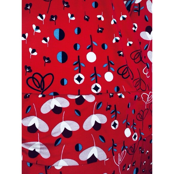 Boden Womens Lily Jersey Maxi Dress Red Pop Peony Meadow Size US 10P UK 14P Soft - Picture 8 of 10